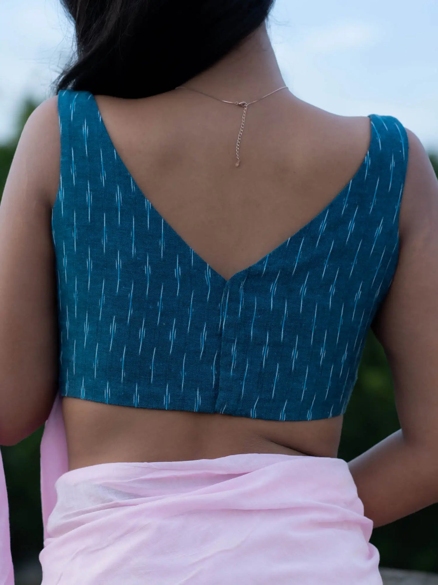 Blue Sette Sleeveless Blouse
