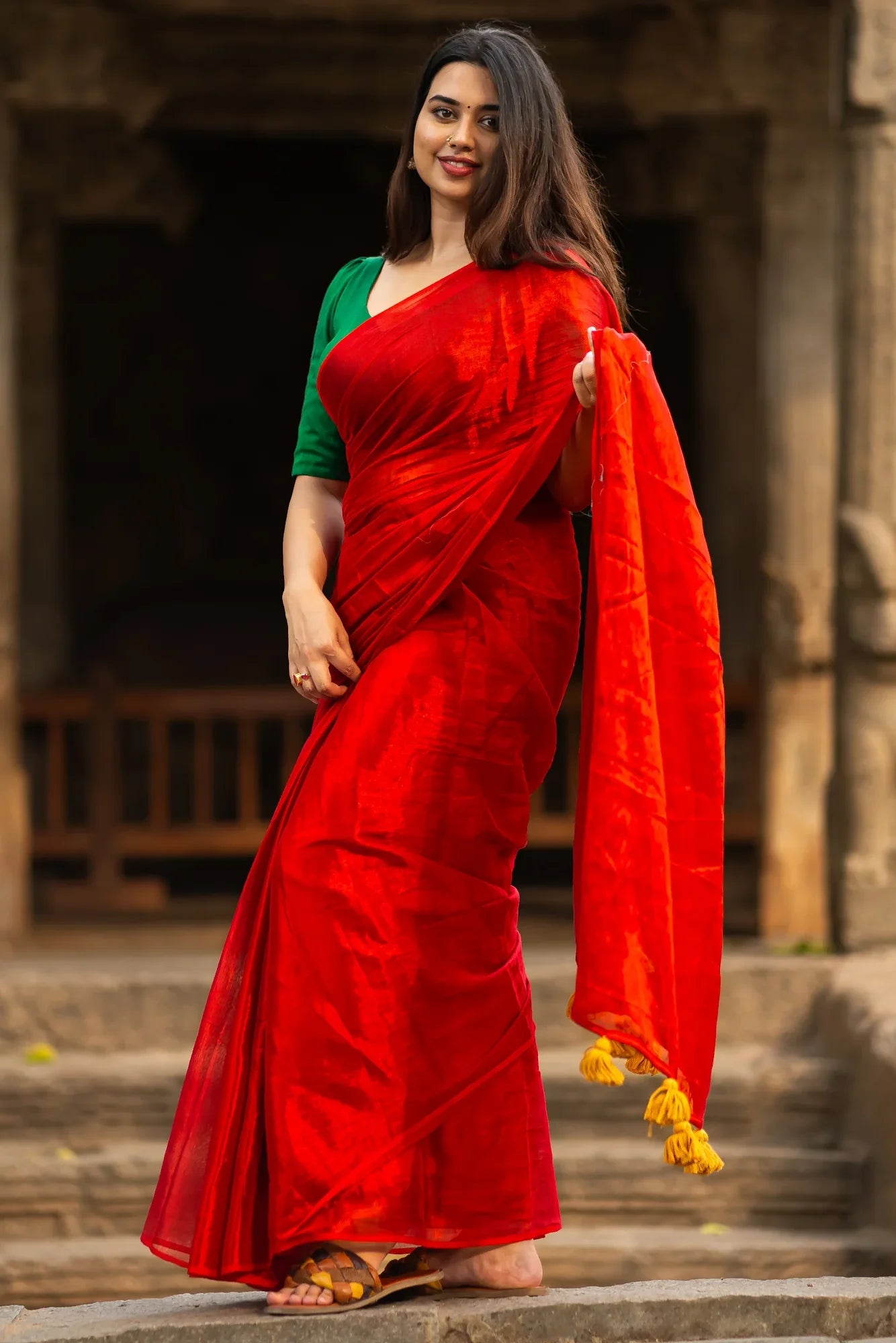 Chavvi Cotton Tissue Saree
