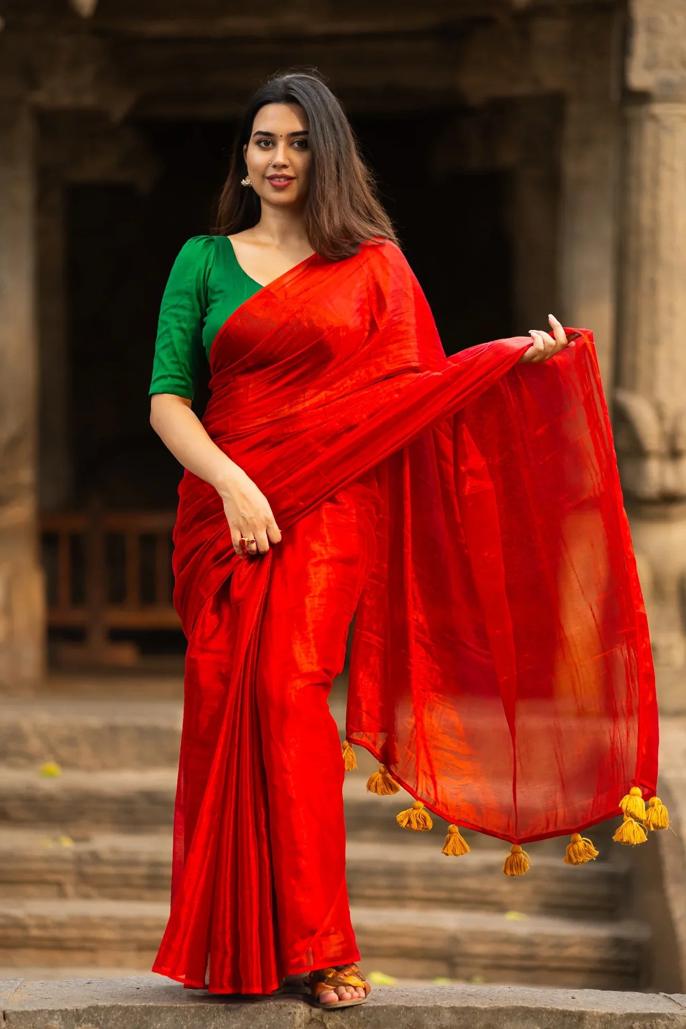Chavvi Cotton Tissue Saree