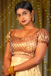 Fall Hour Banarasi Puff Sleeve Blouse
