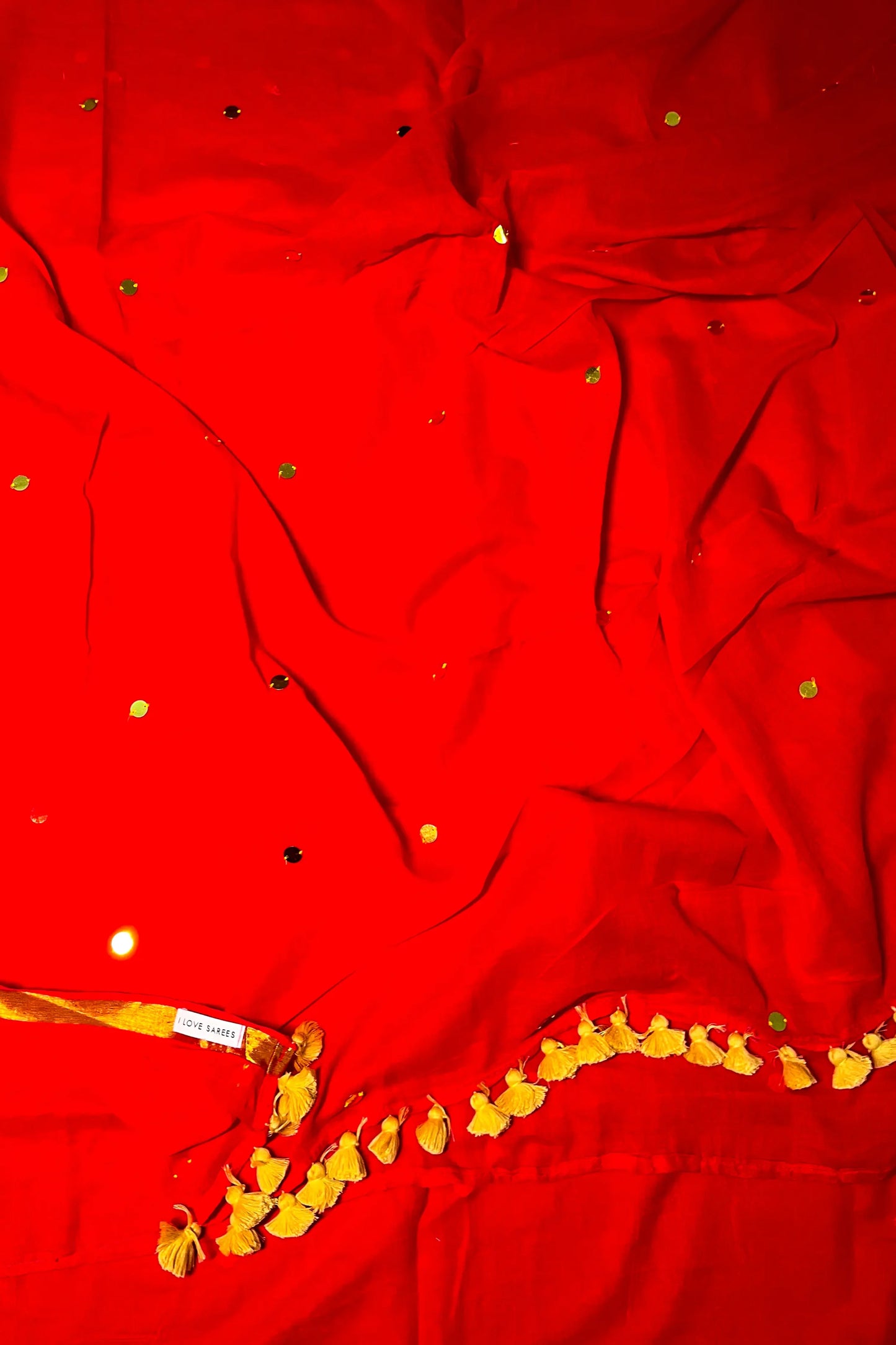 Crimson Ease Cotton Sequin Saree