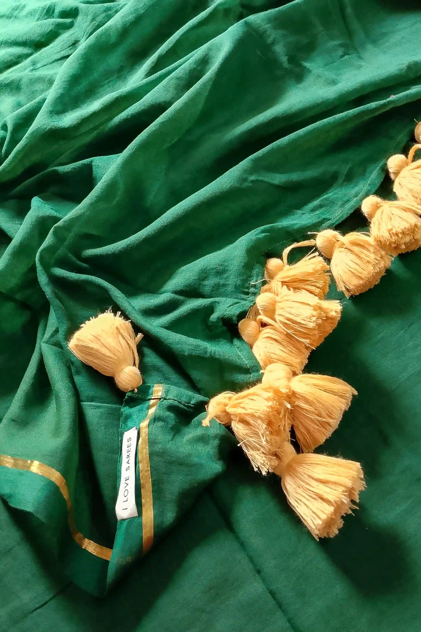 Emerald Grace Handloom Cotton Saree