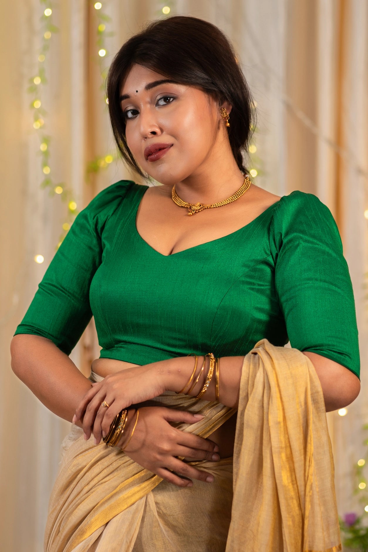 Taisya Readymade Puff Sleeve Blouse