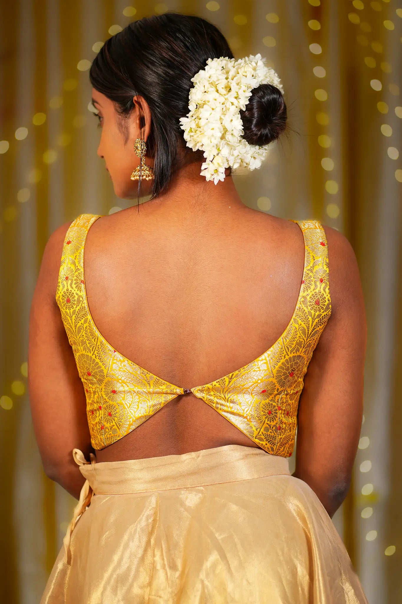 Summer Zin V-neck Banarasi Blouse