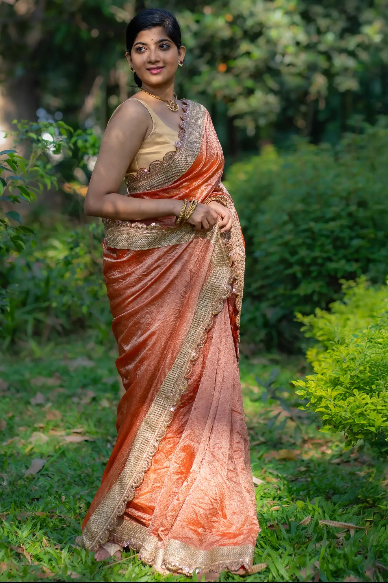 Perky Play Tissue Banarasi Saree