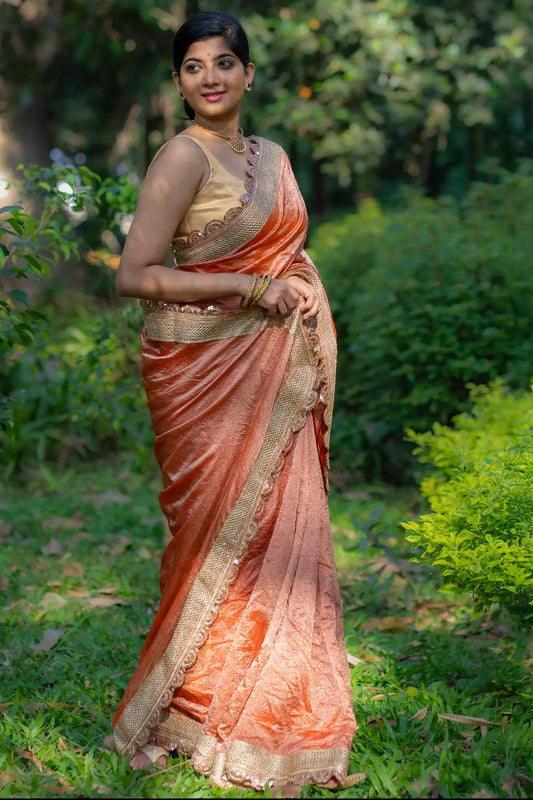 Perky Play Tissue Banarasi Saree