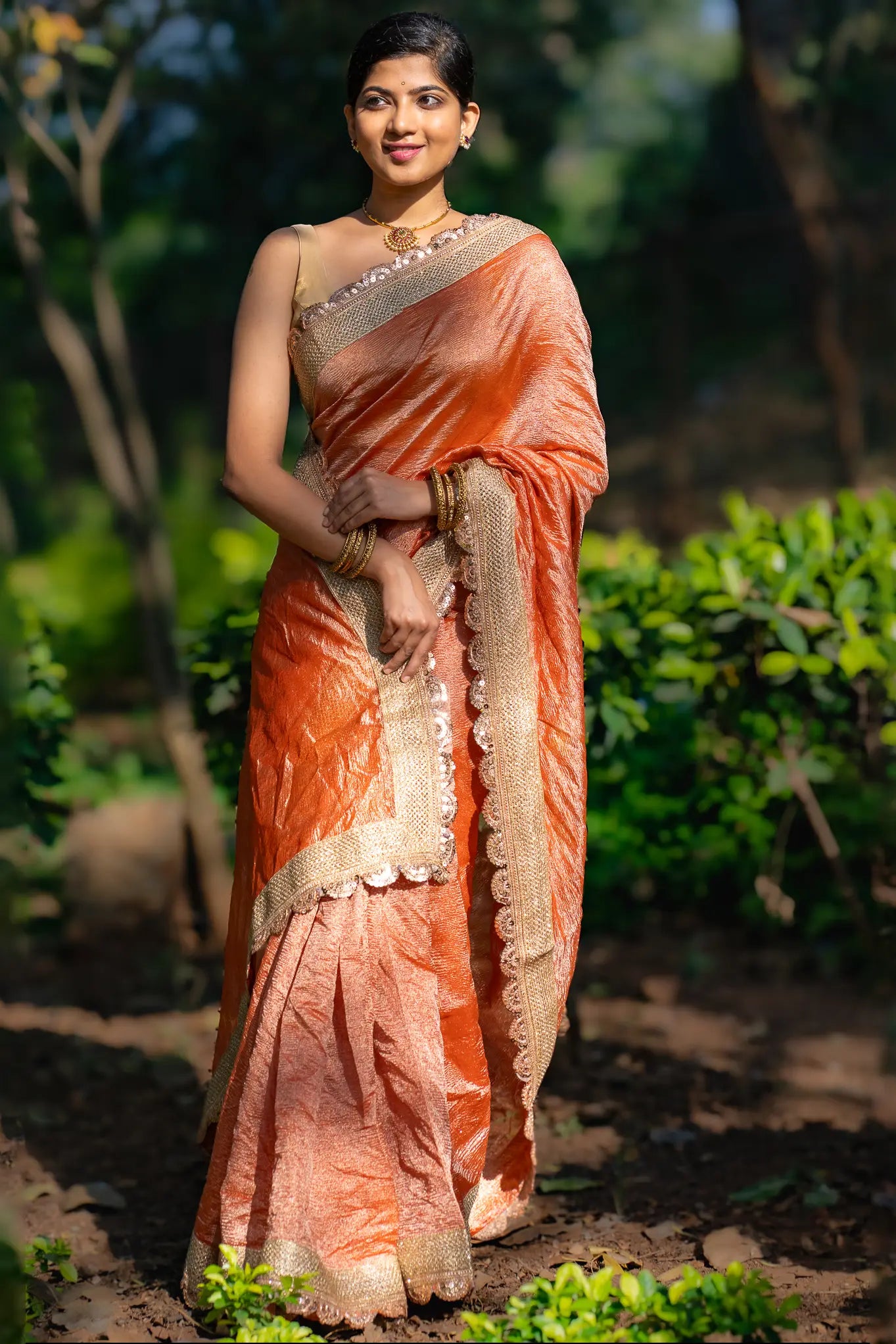 Perky Play Tissue Banarasi Saree