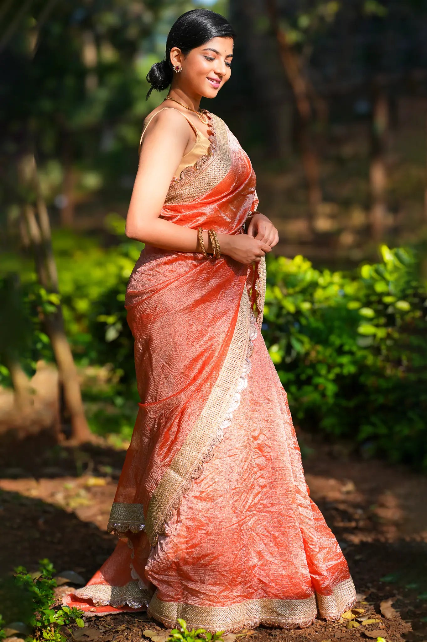 Perky Play Tissue Banarasi Saree