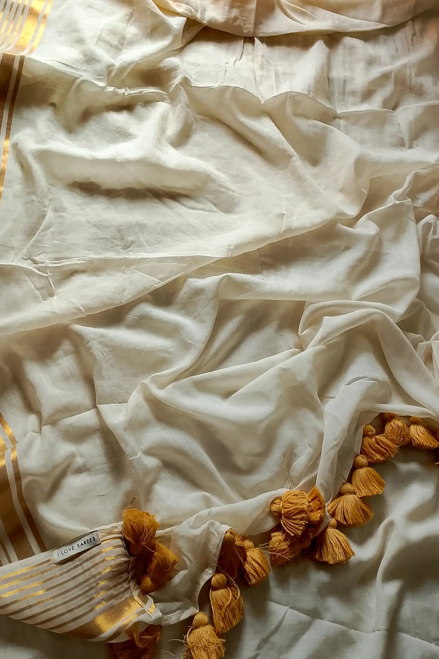 Gilded Calm Cotton Zari Saree