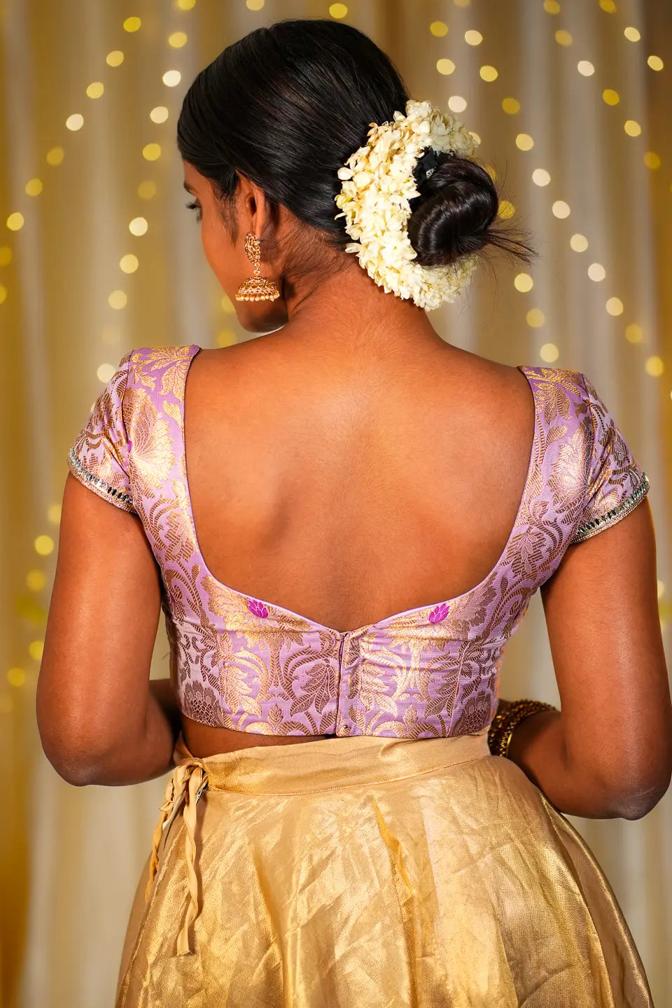 Viola Valley Banarasi Cap Sleeve Blouse