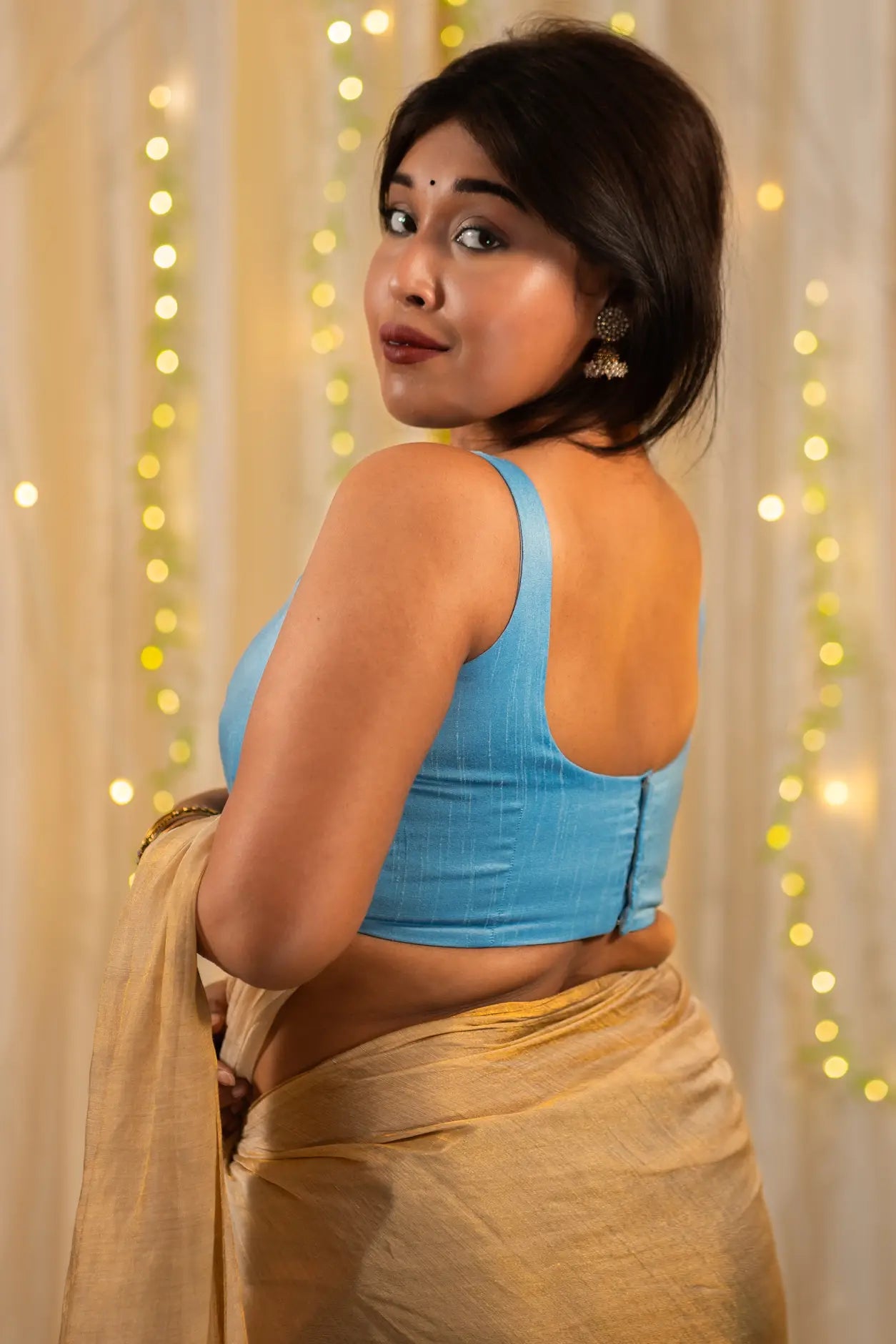 Blue Ice Sleeveless Blouse