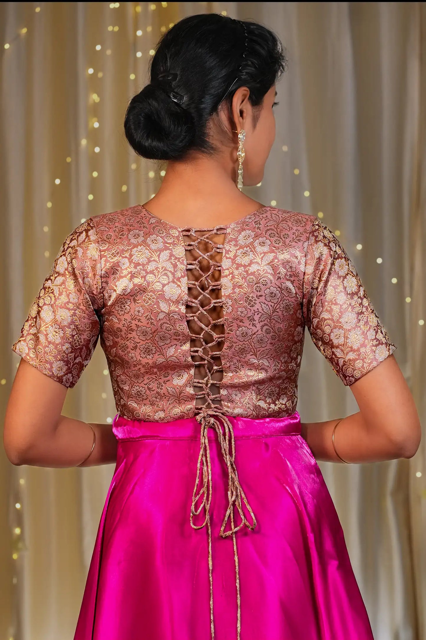 Little Lisa Tie up back Knot Blouse