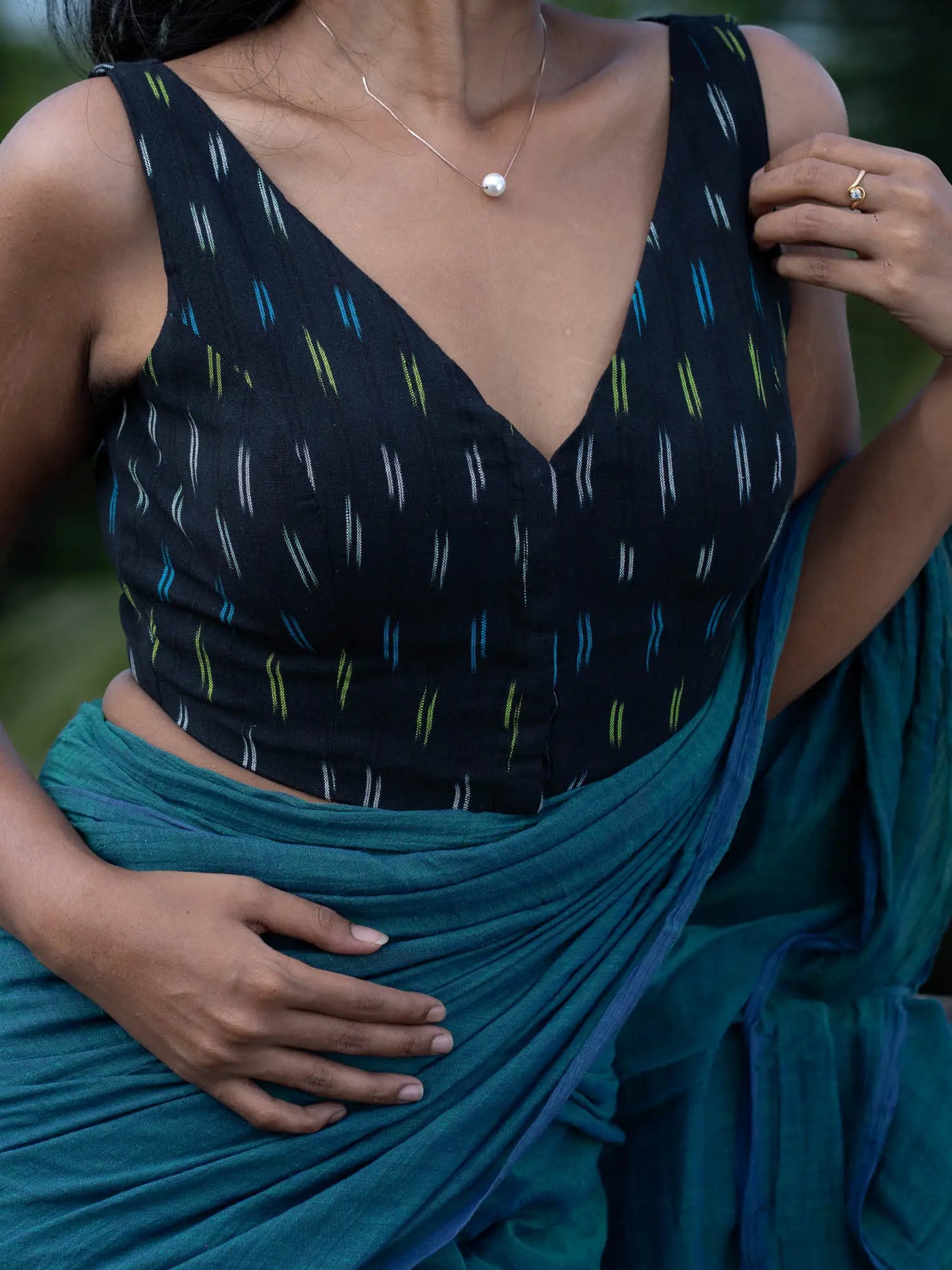 Night Fall Sleeveless Blouse