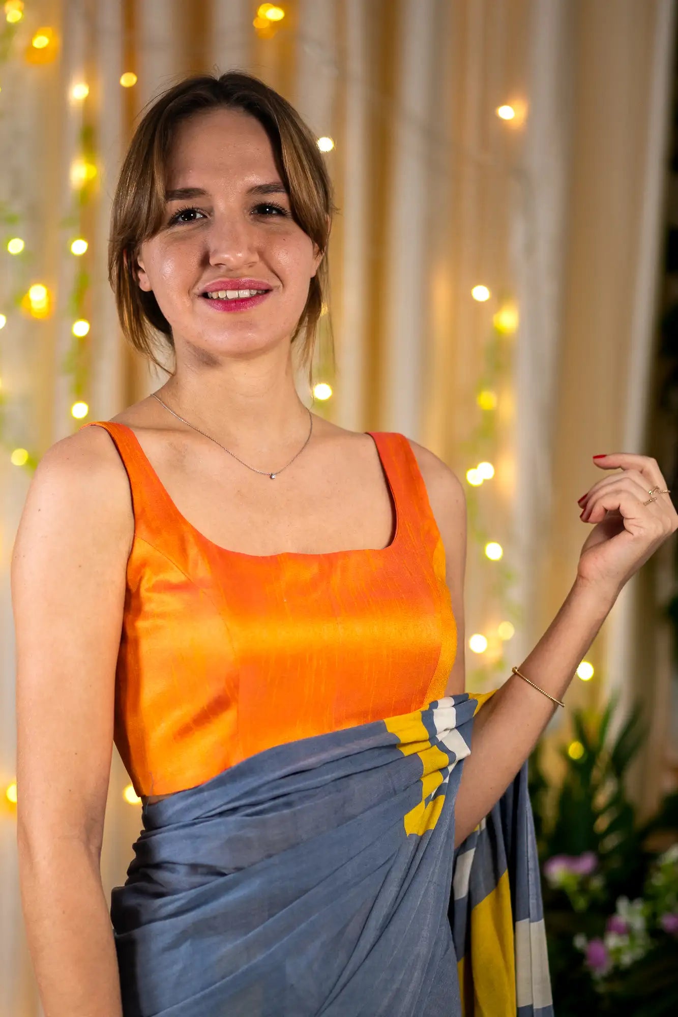 Rayleigh Sky Sleeveless Blouse
