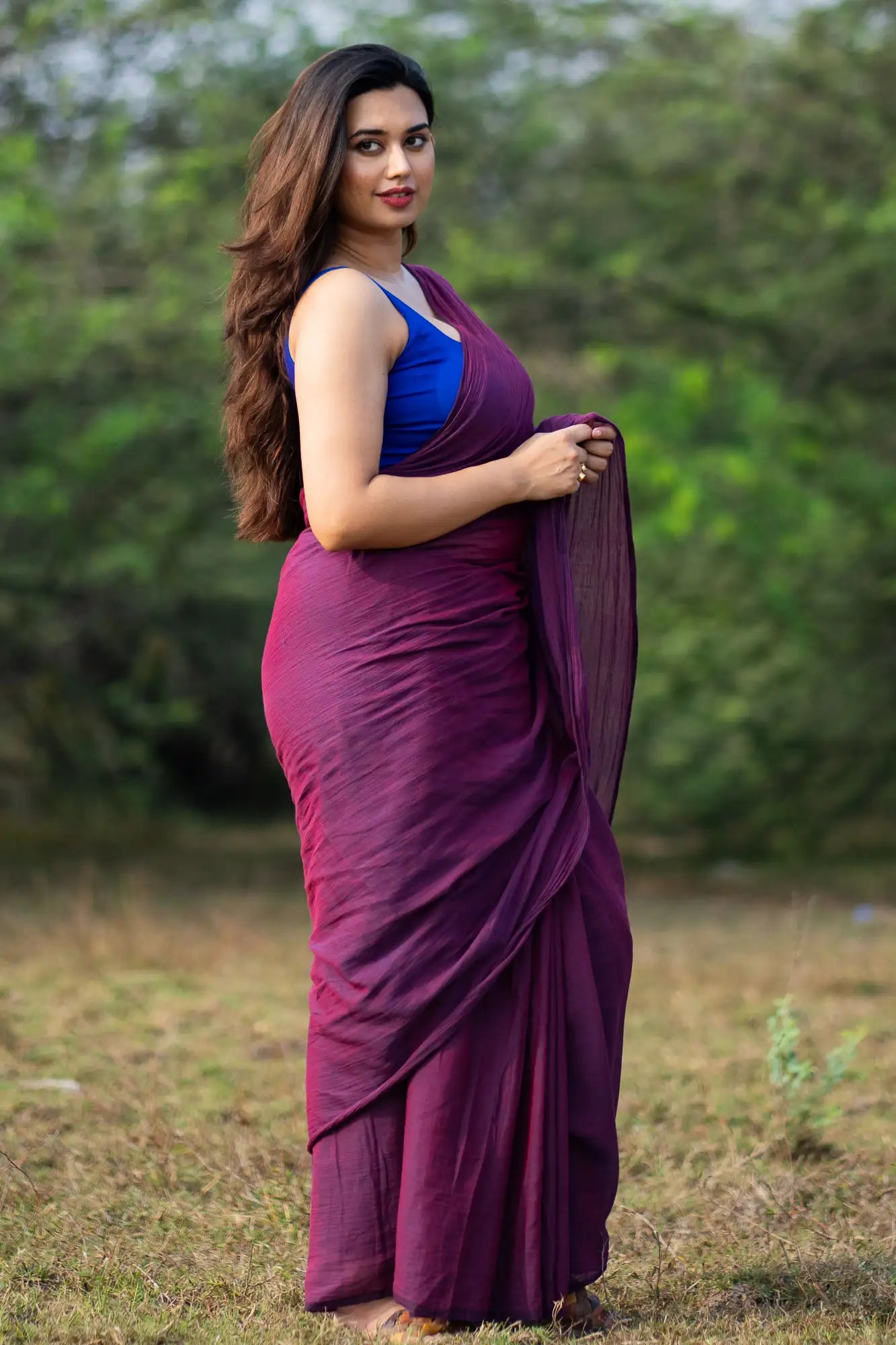 Secret Obsession Magenta Saree