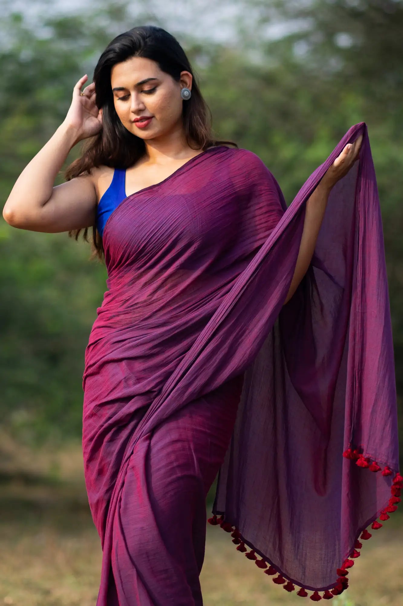 Secret Obsession Magenta Saree