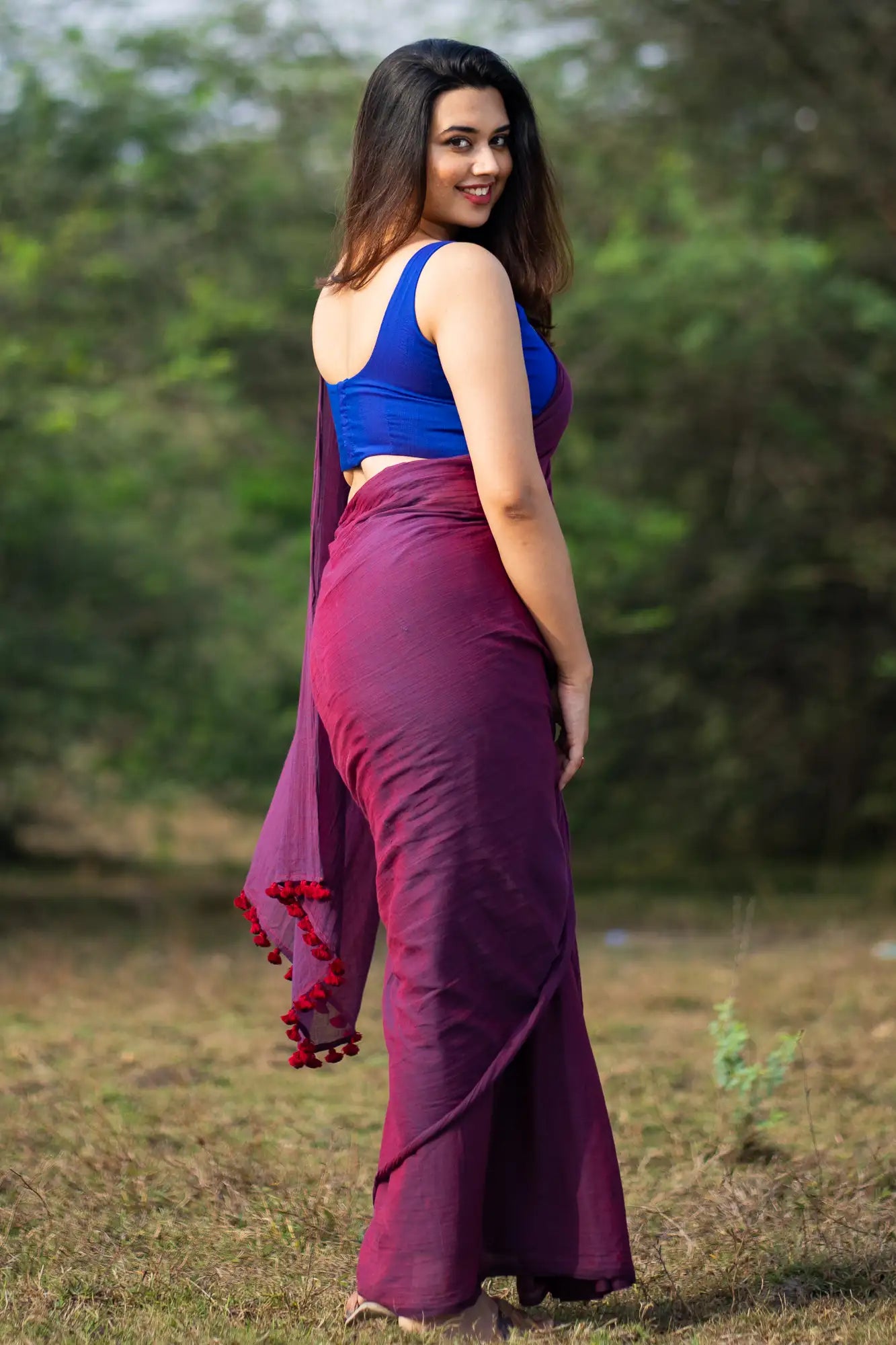 Secret Obsession Magenta Saree
