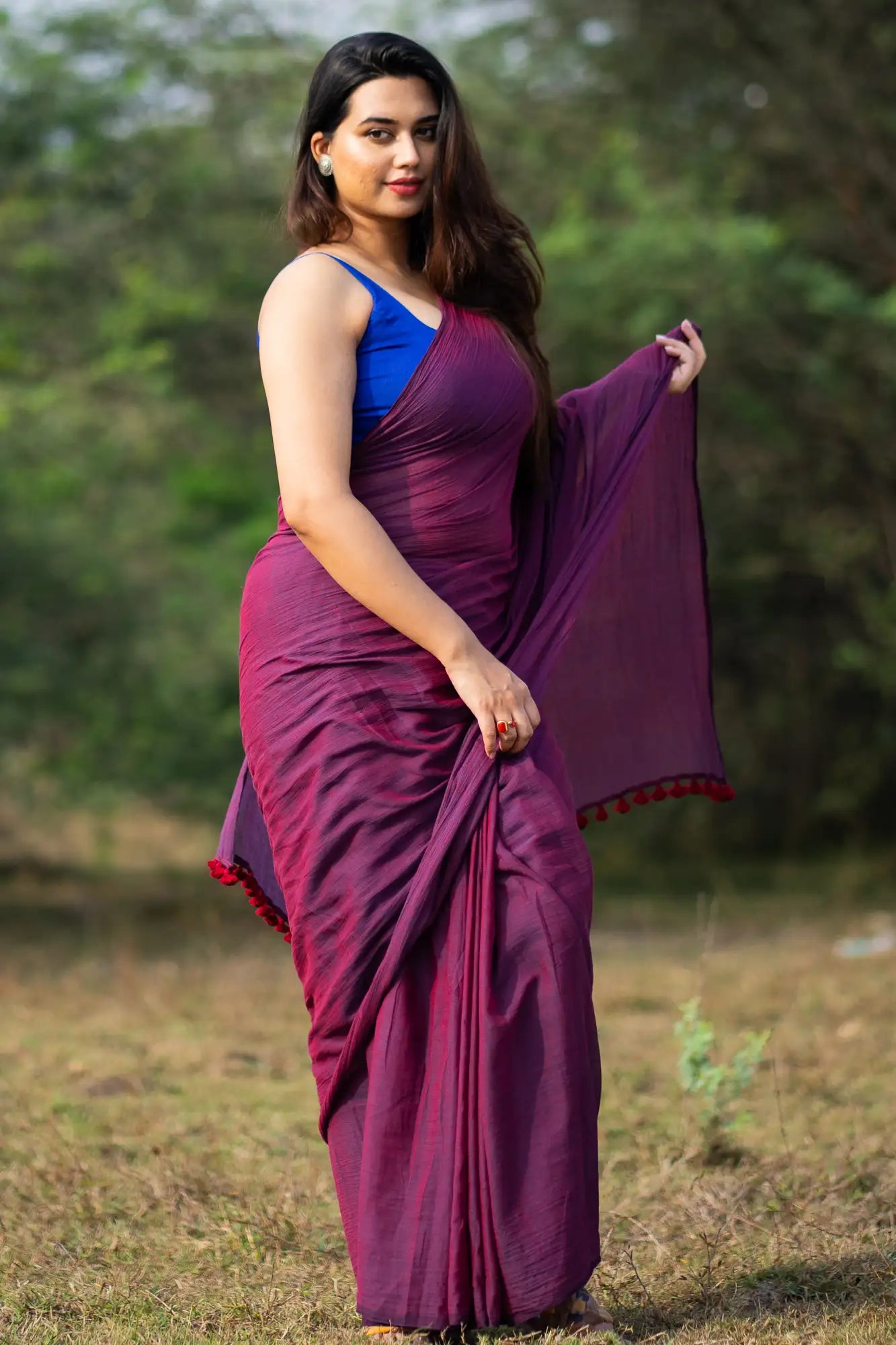 Secret Obsession Magenta Saree