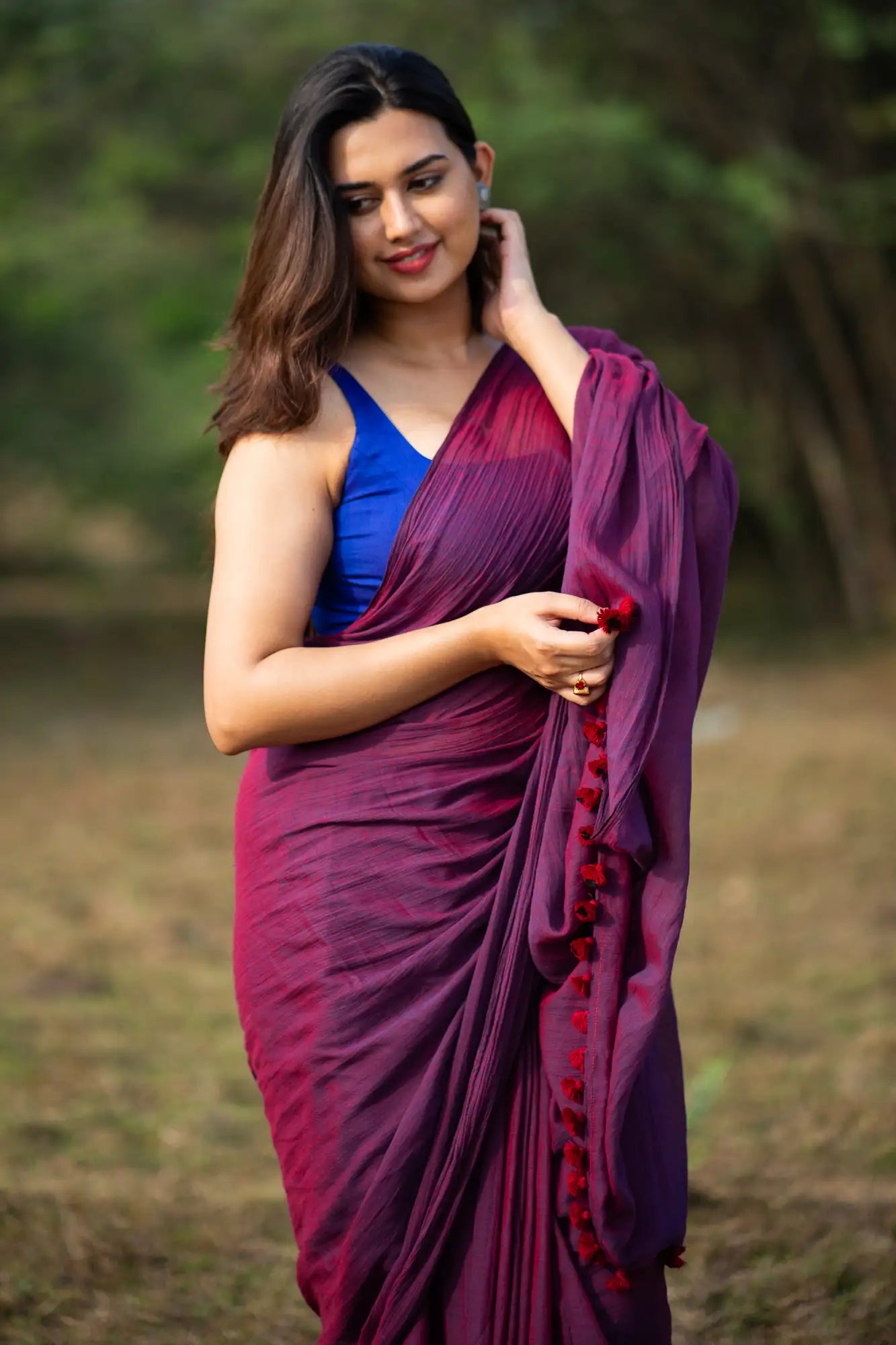 Secret Obsession Magenta Saree