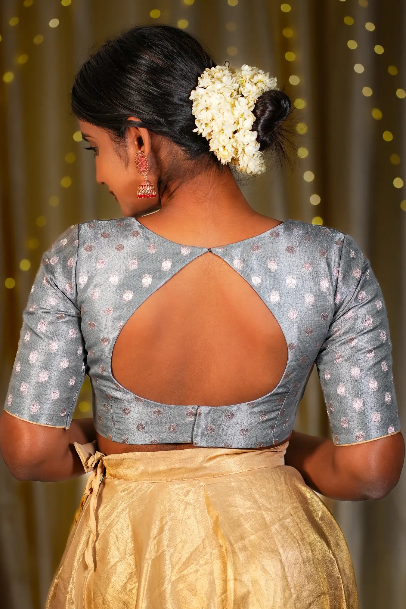 Aqua Twist Tissue Blouse