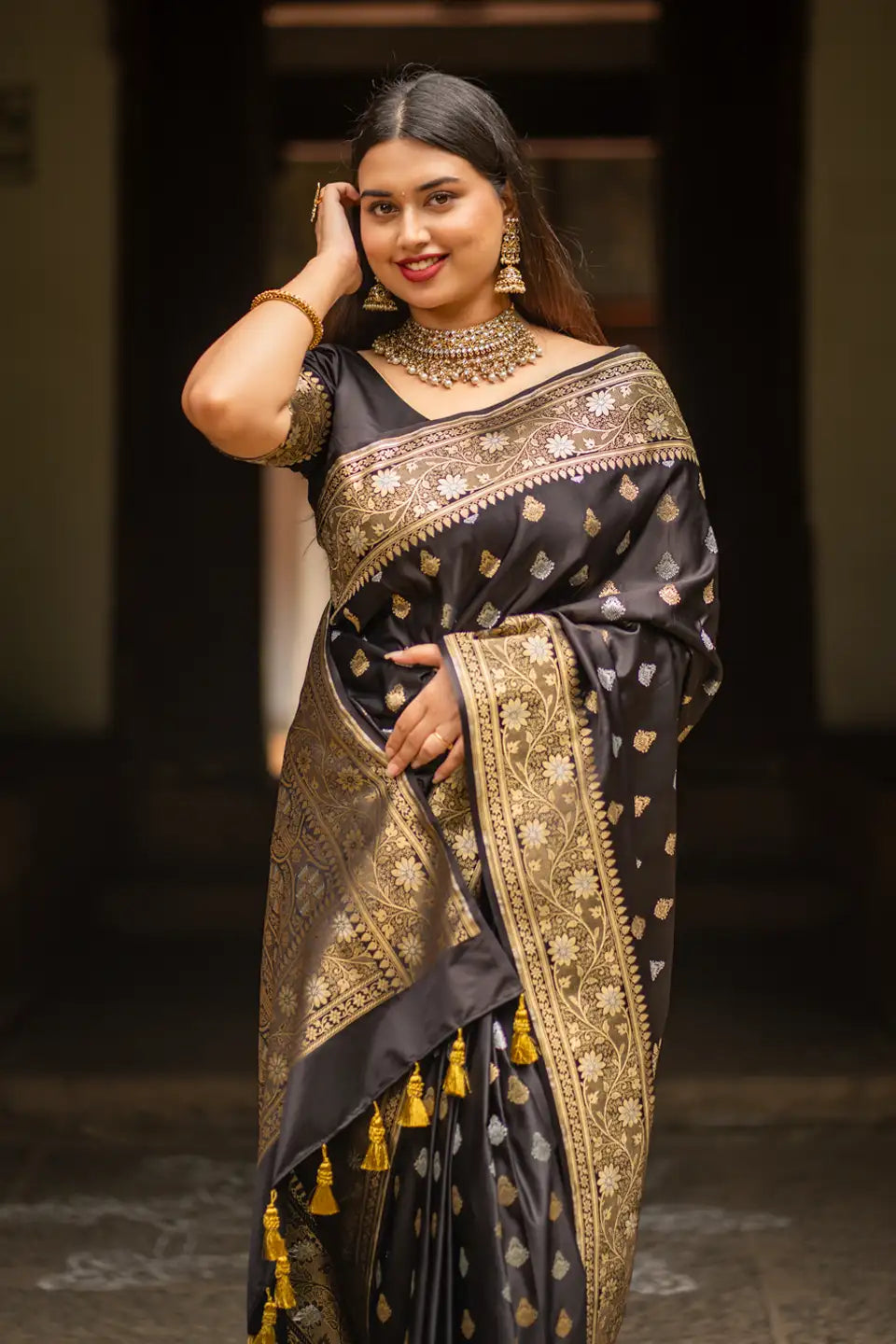 Kahlaa Pure Banarasi Silk Saree