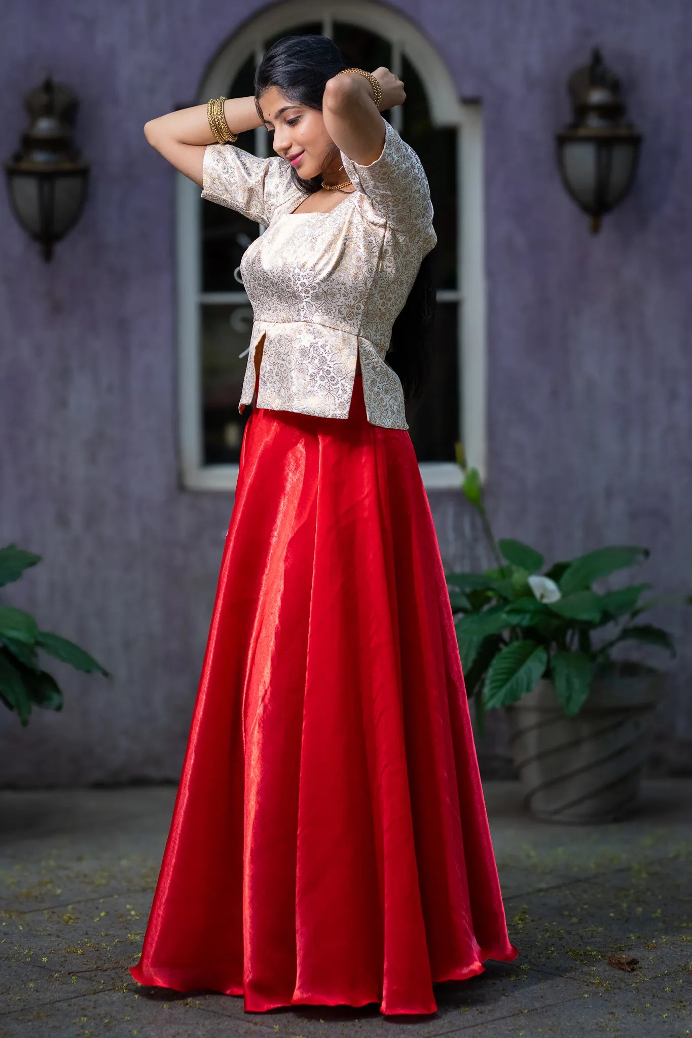 Pleasant Isla Banarasi Lehenga Set for Women
