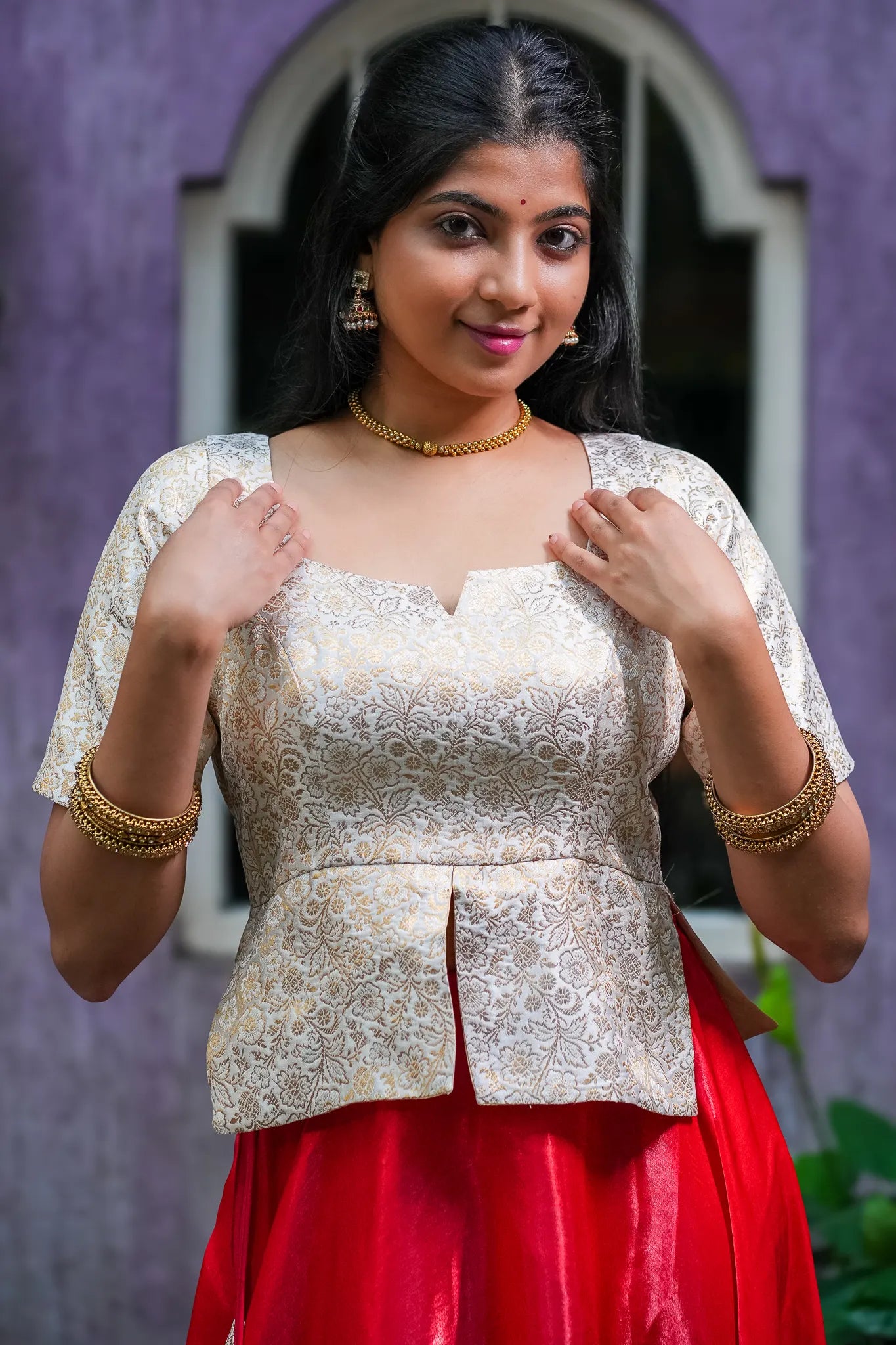 Pleasant Isla Banarasi Lehenga Set for Women