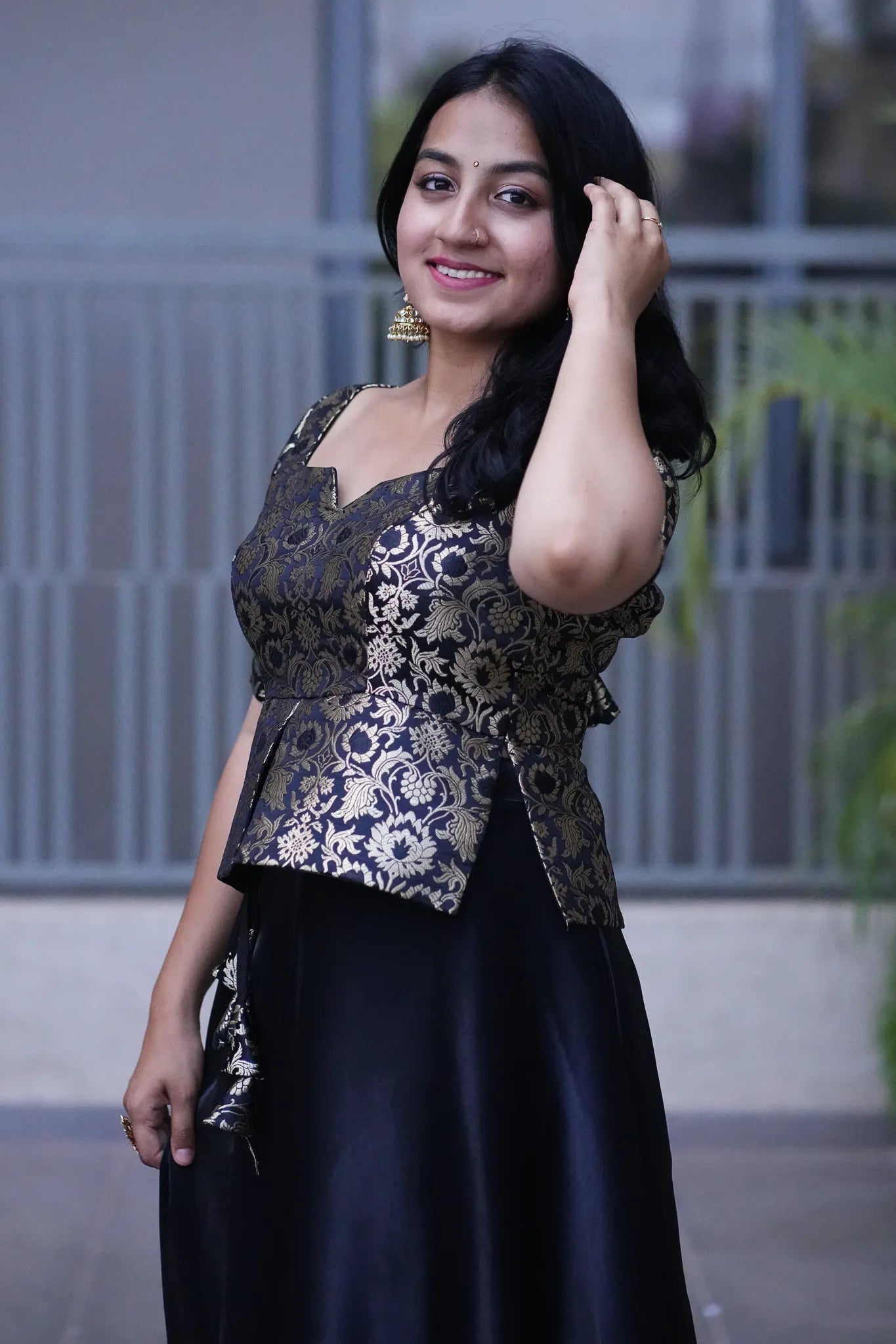 Fallen Flora Banarasi Lehenga Set for Women