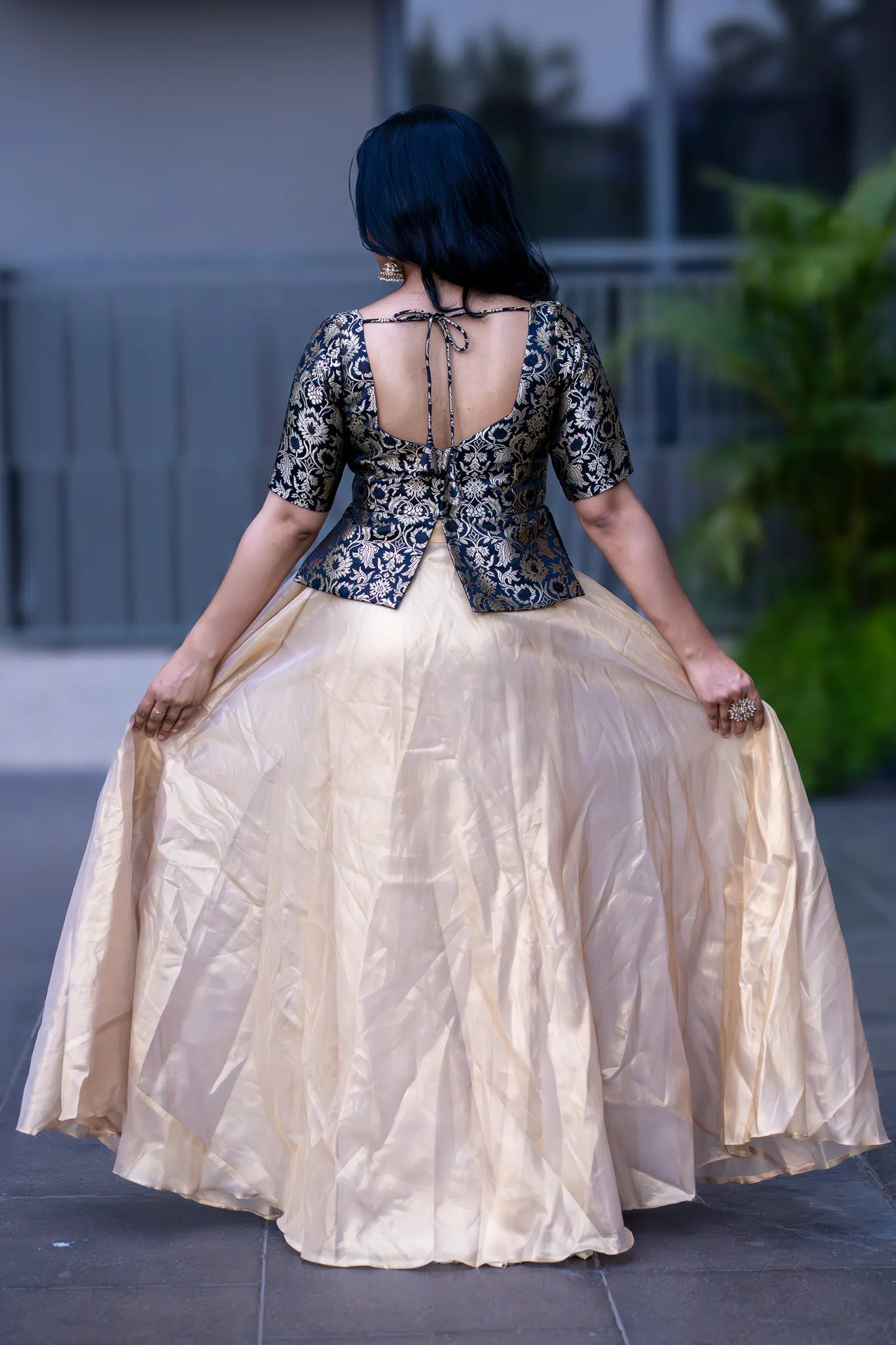 Night Capella Banarasi Lehenga Set for Women