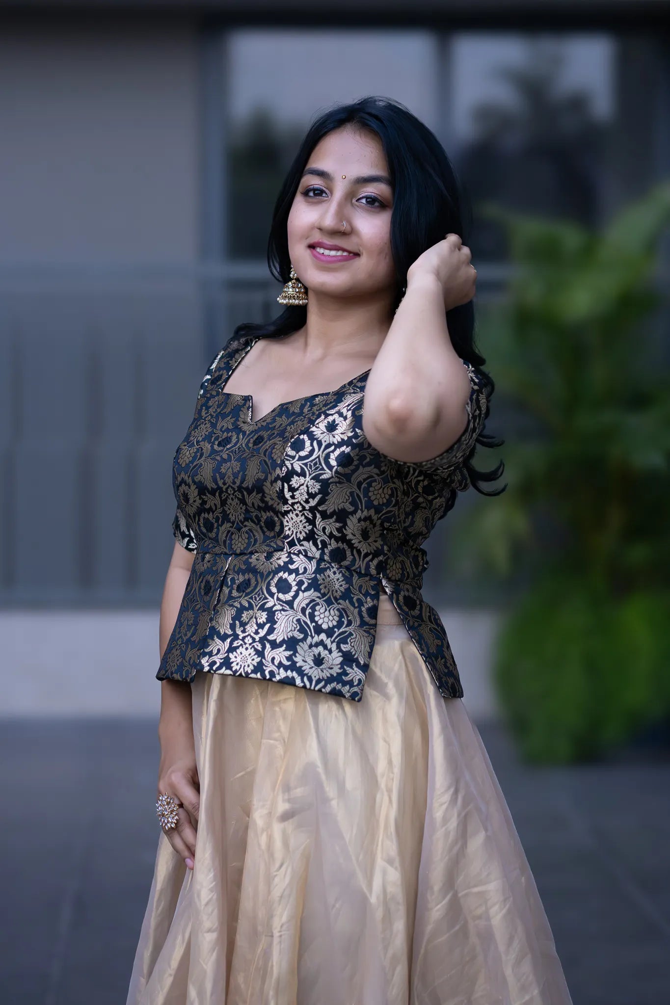 Night Capella Banarasi Lehenga Set for Women