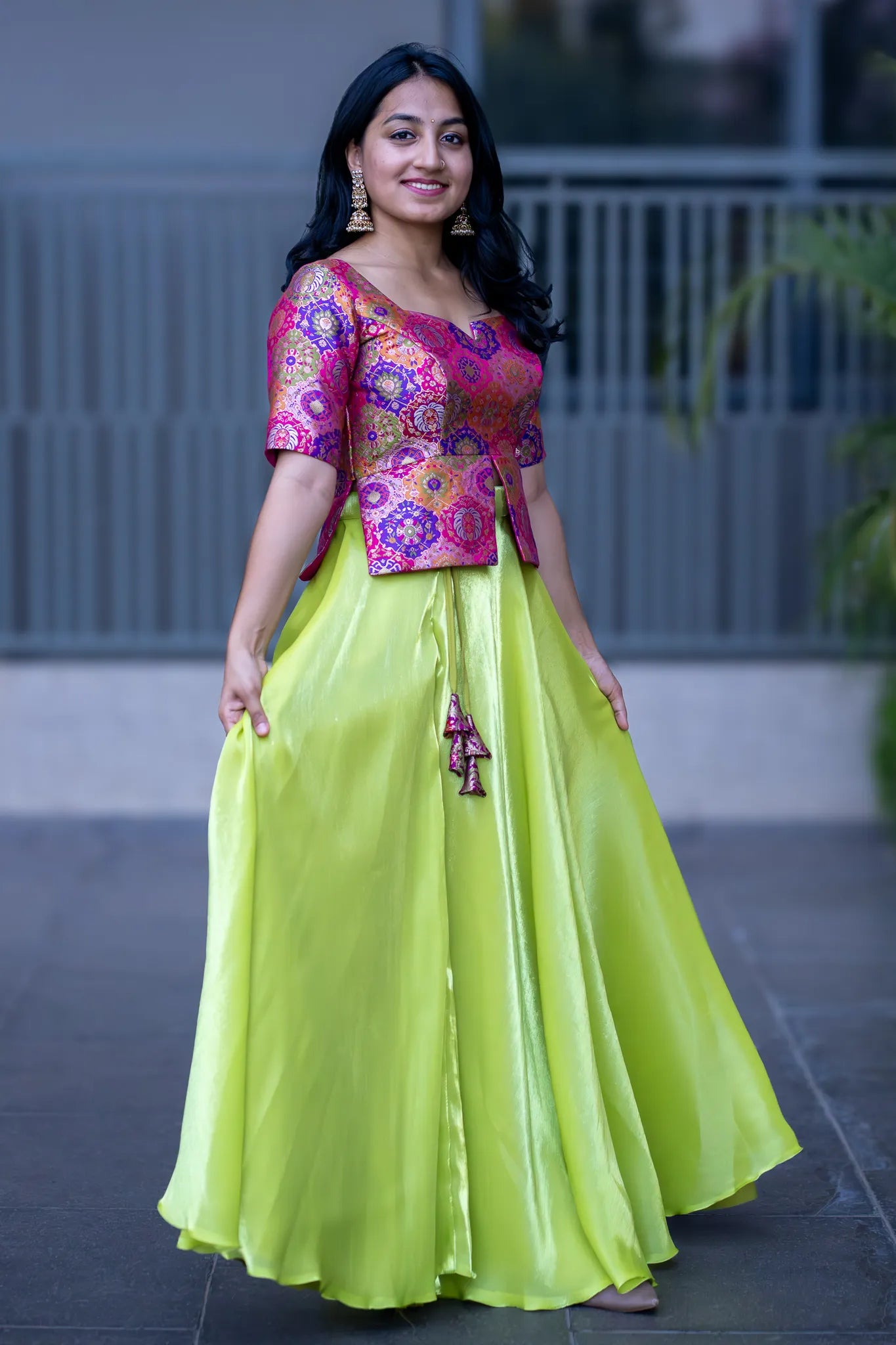 Silent Stream Banarasi Lehenga Set for Women