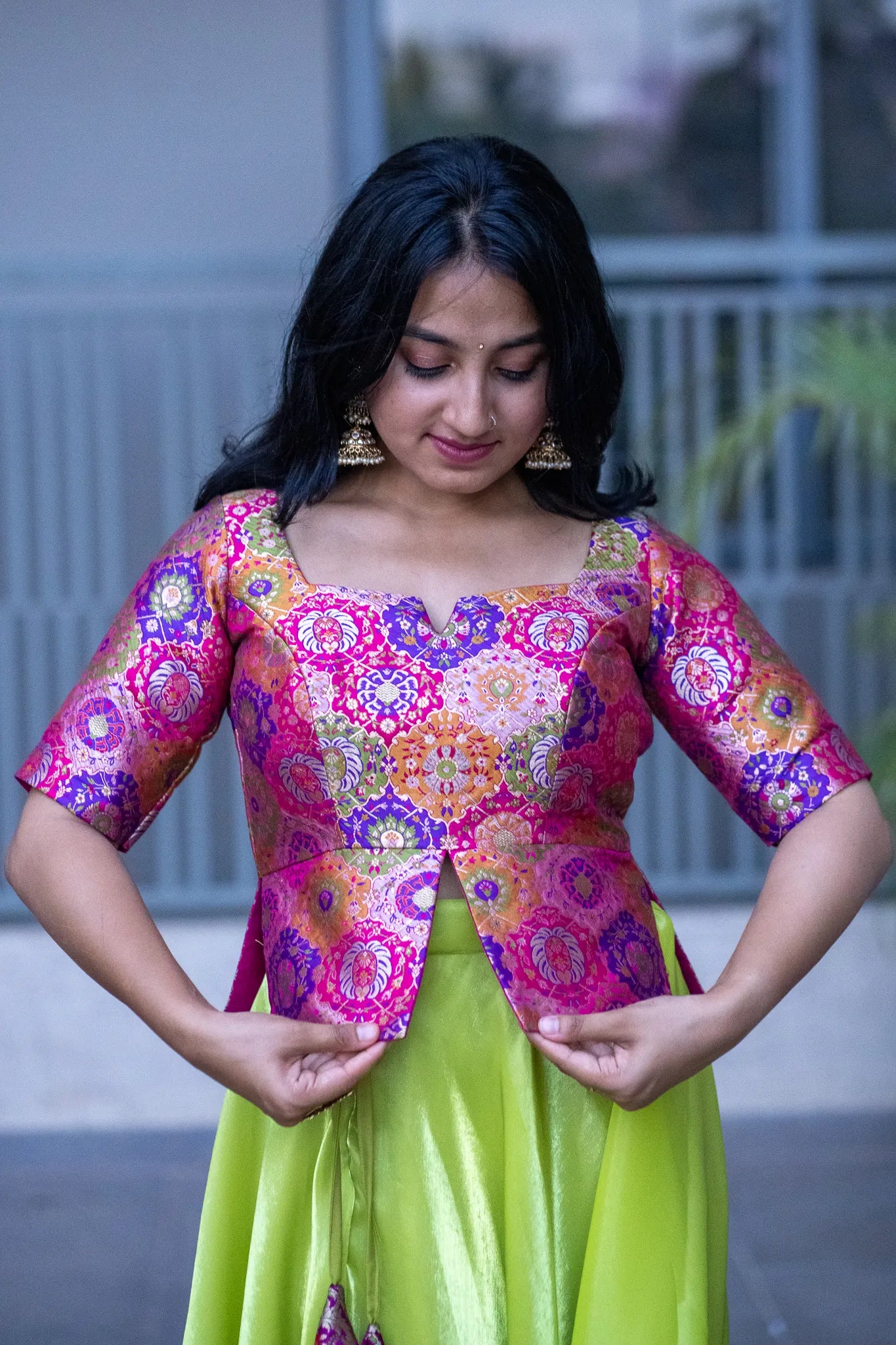 Silent Stream Banarasi Lehenga Set for Women