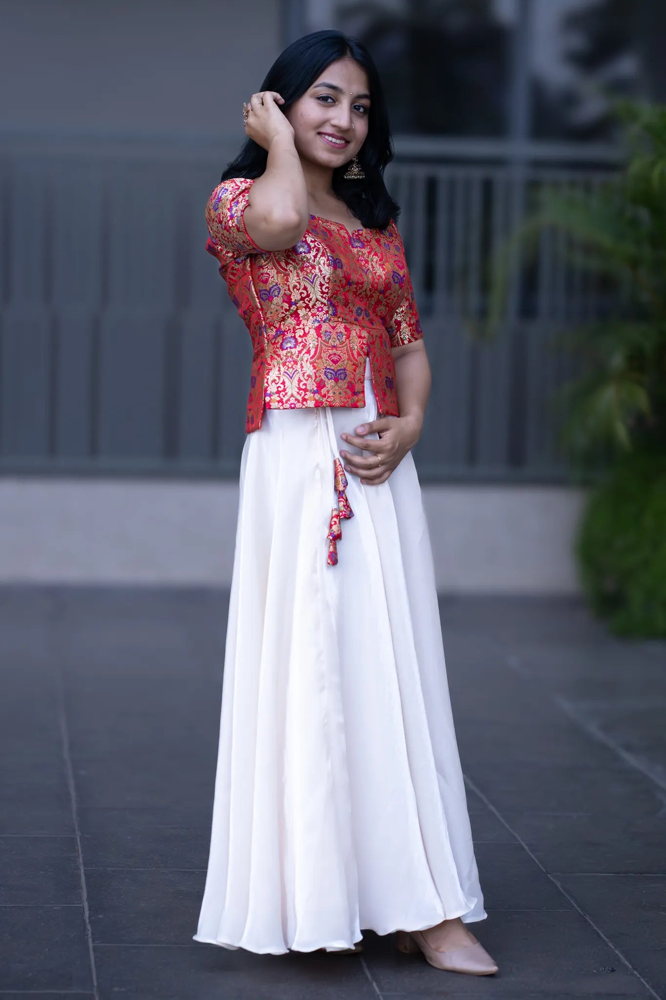 Elite Whispers Banarasi Lehenga Set for Women