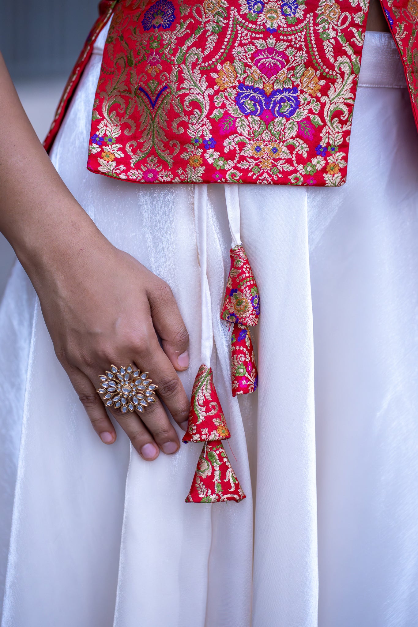 Elite Whispers Banarasi Lehenga Set for Women