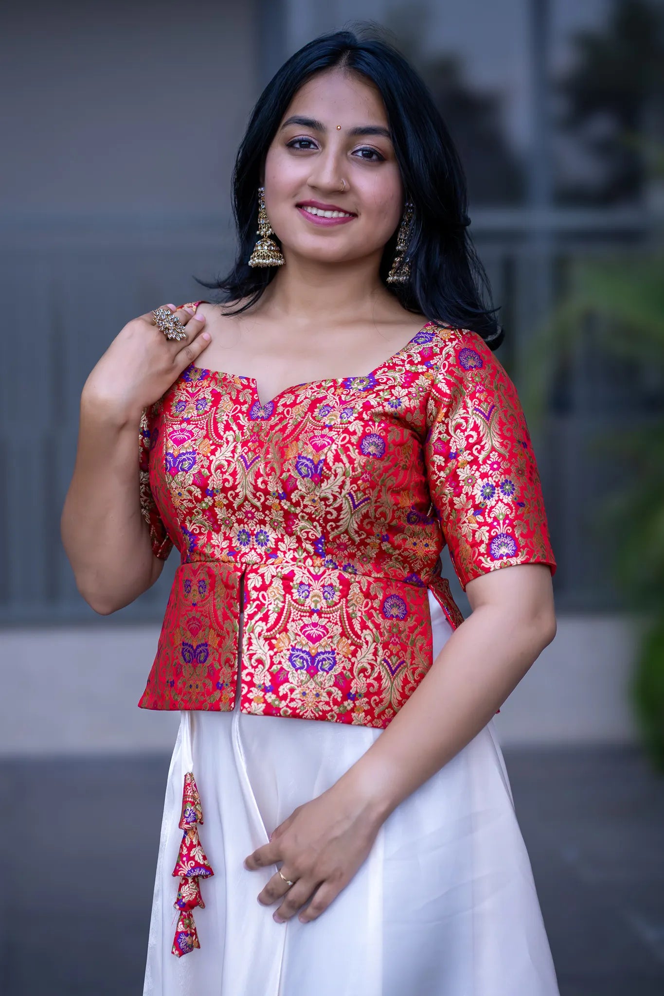 Elite Whispers Banarasi Lehenga Set for Women