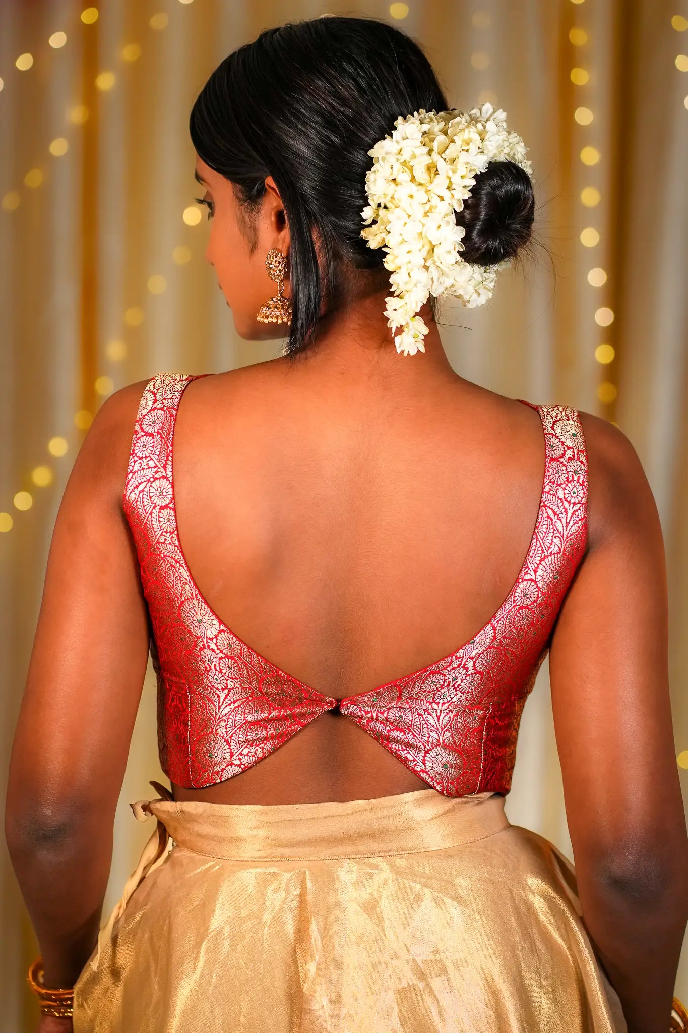 Miss Mistique V-neck Banarasi Blouse