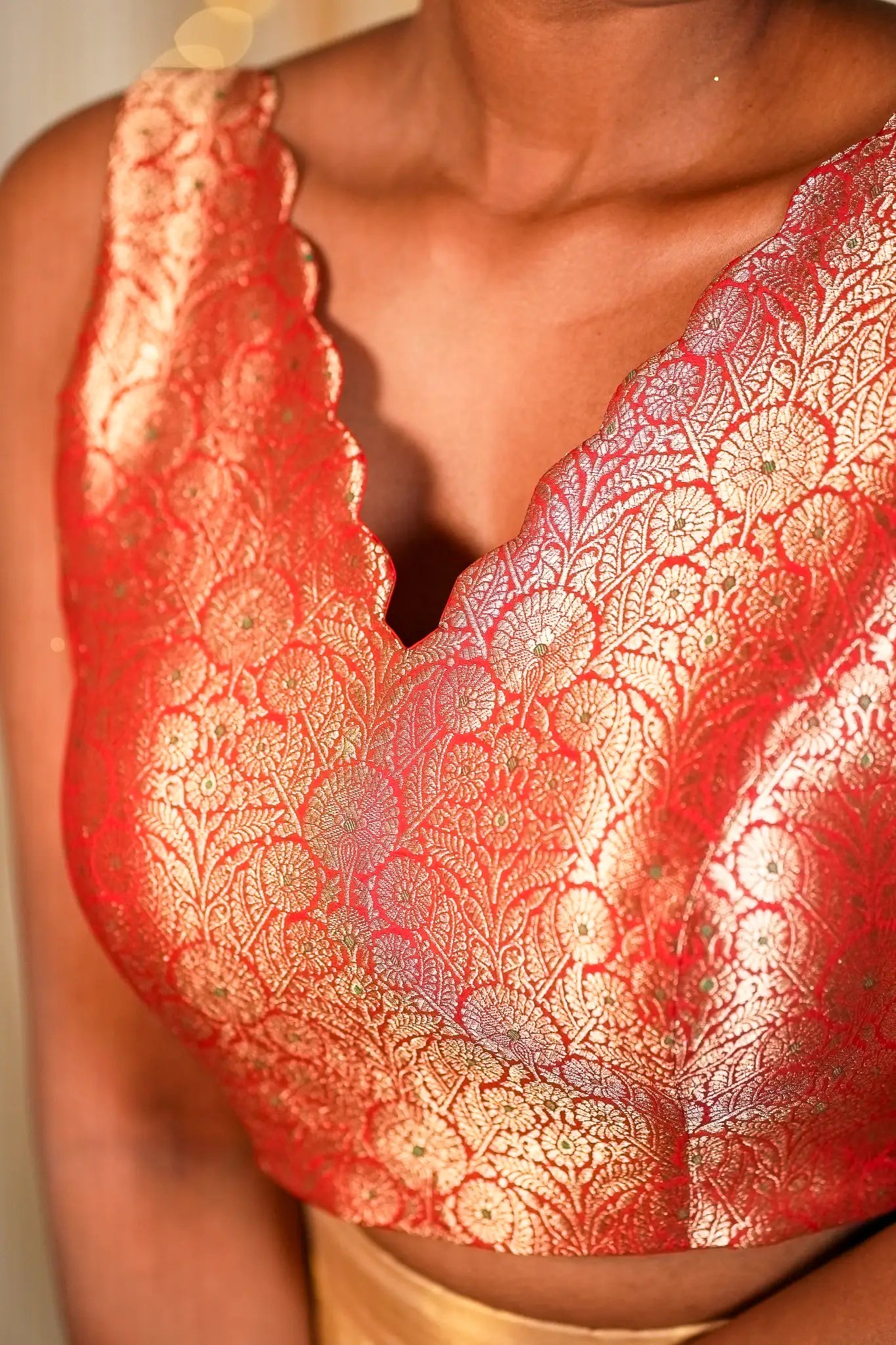Miss Mistique V-neck Banarasi Blouse