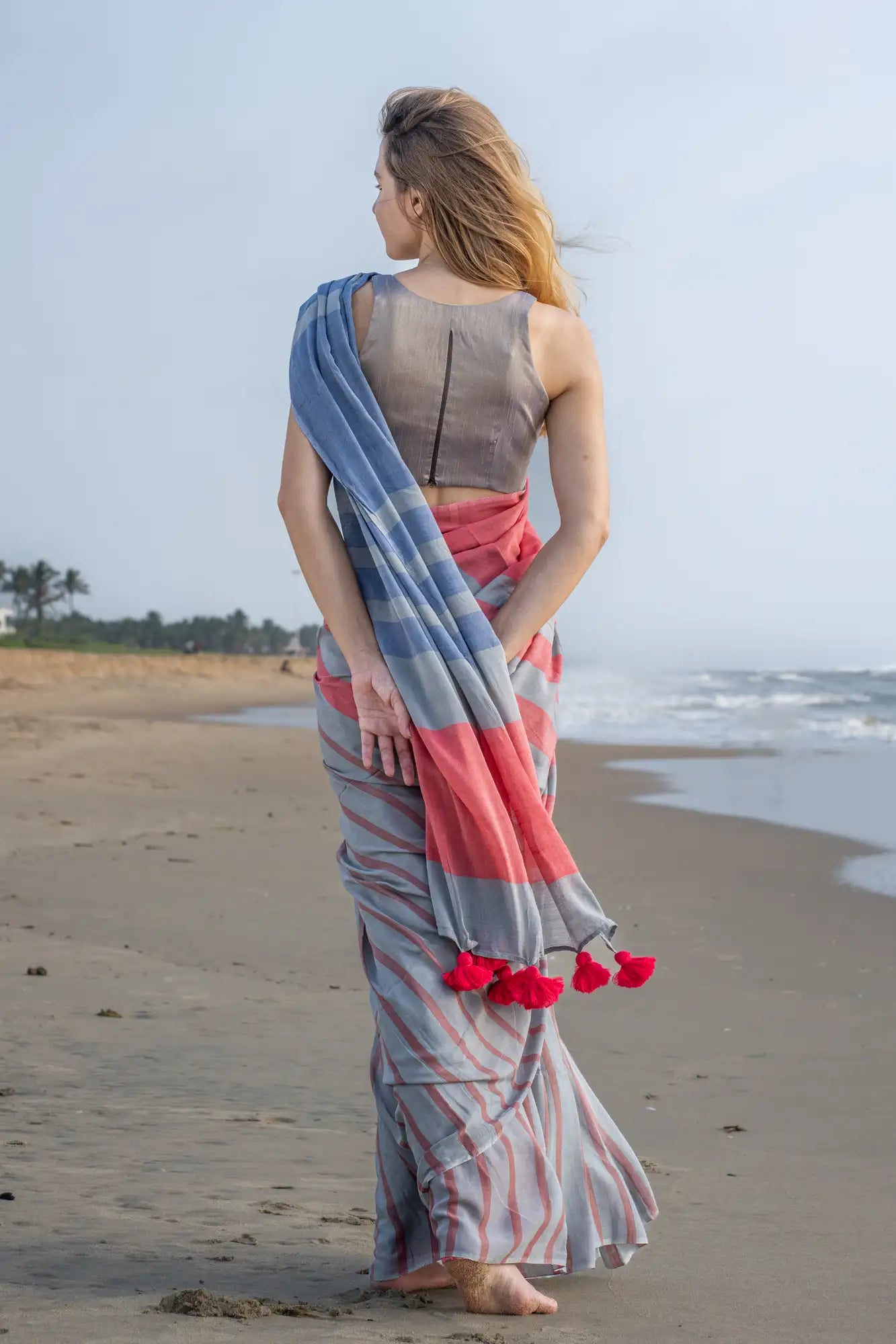 Luminous Linings Stripe Saree