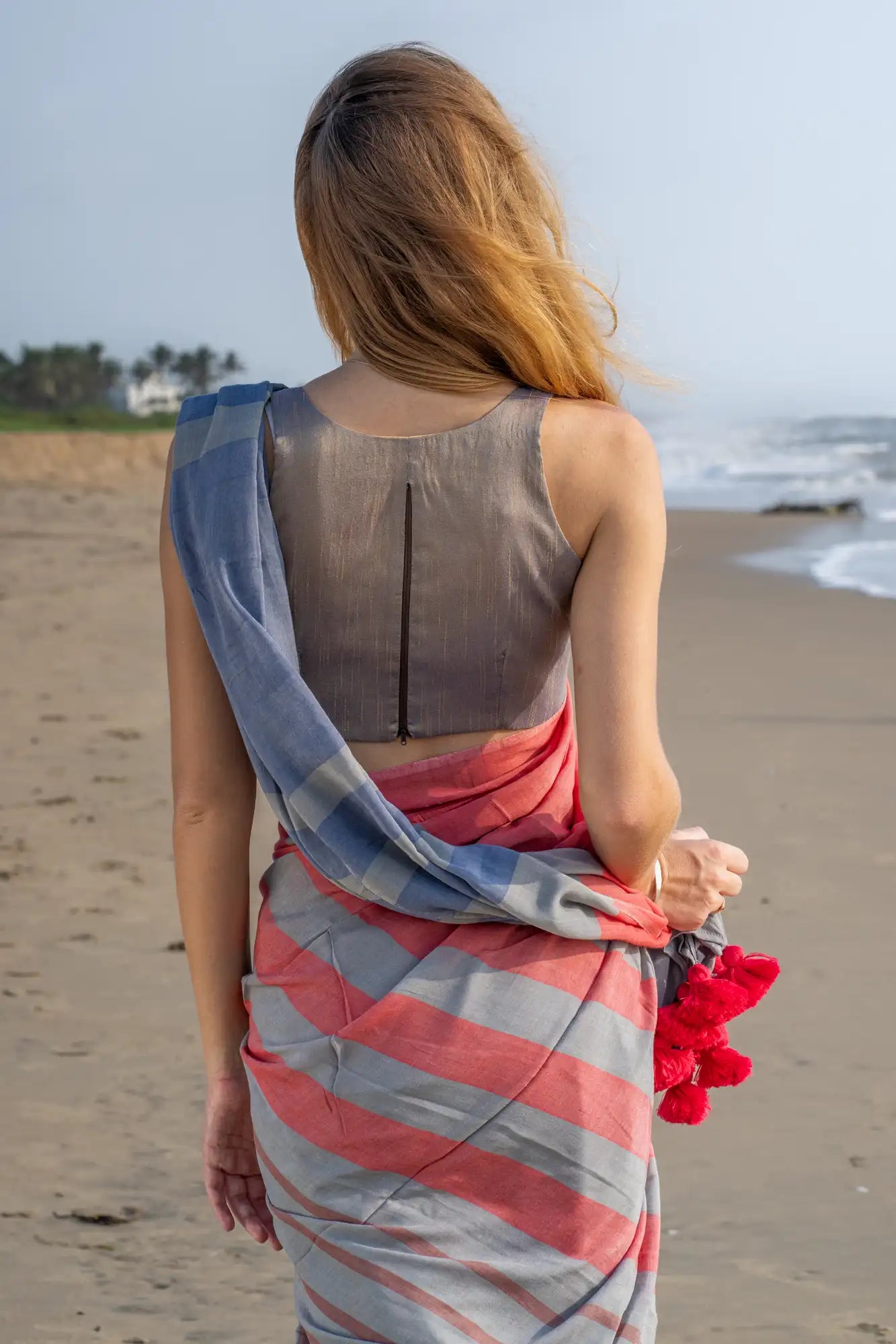 Luminous Linings Stripe Saree