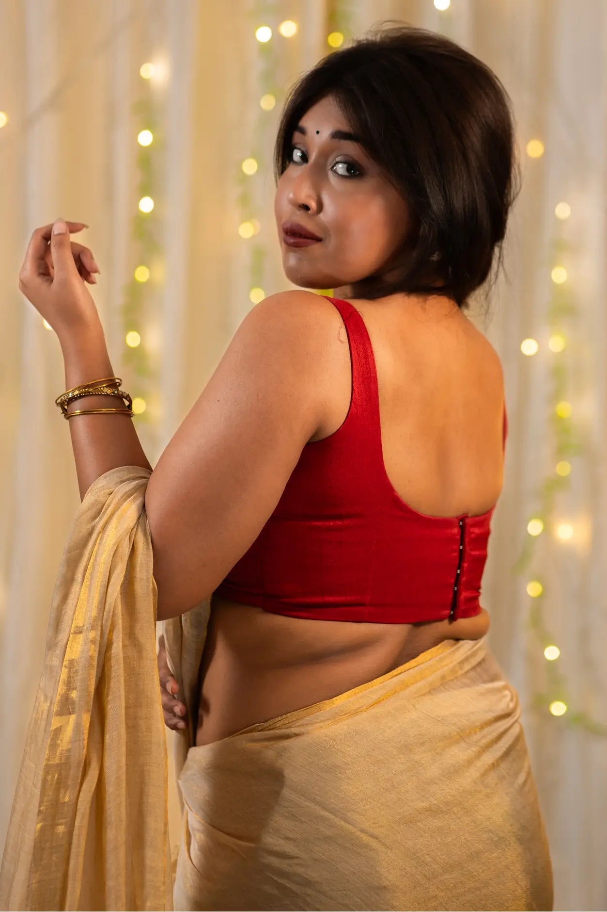 Cranberry Mist Sleeveless Blouse