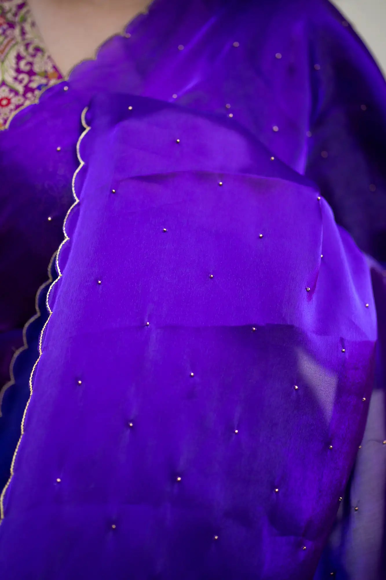 Royal-Purple-Glazy-Organza-Saree-I-Love-Sarees