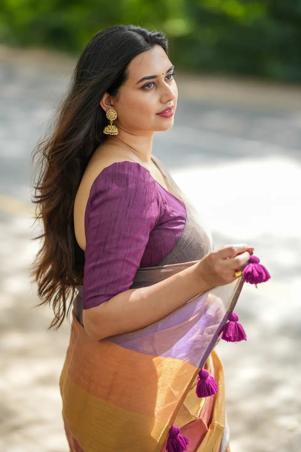 Shaivi Cotton Tissue Saree