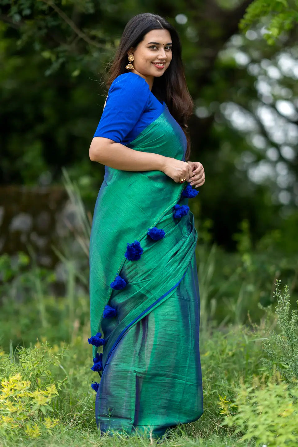 Takshvi Tissue Cotton Saree