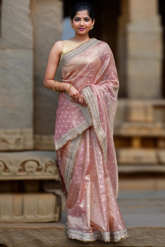 Little Luna Tissue Banarasi Saree