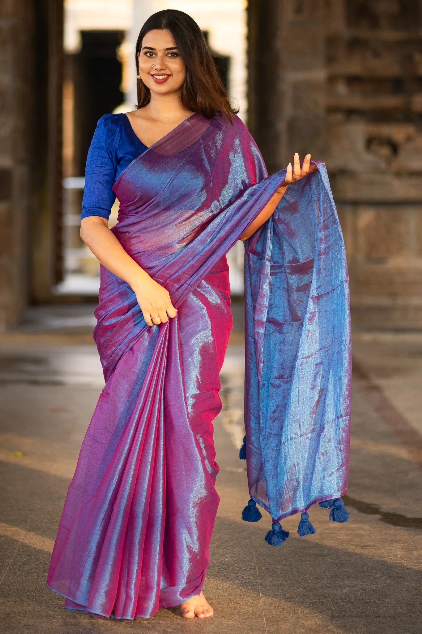 Wishi Cotton Tissue Saree