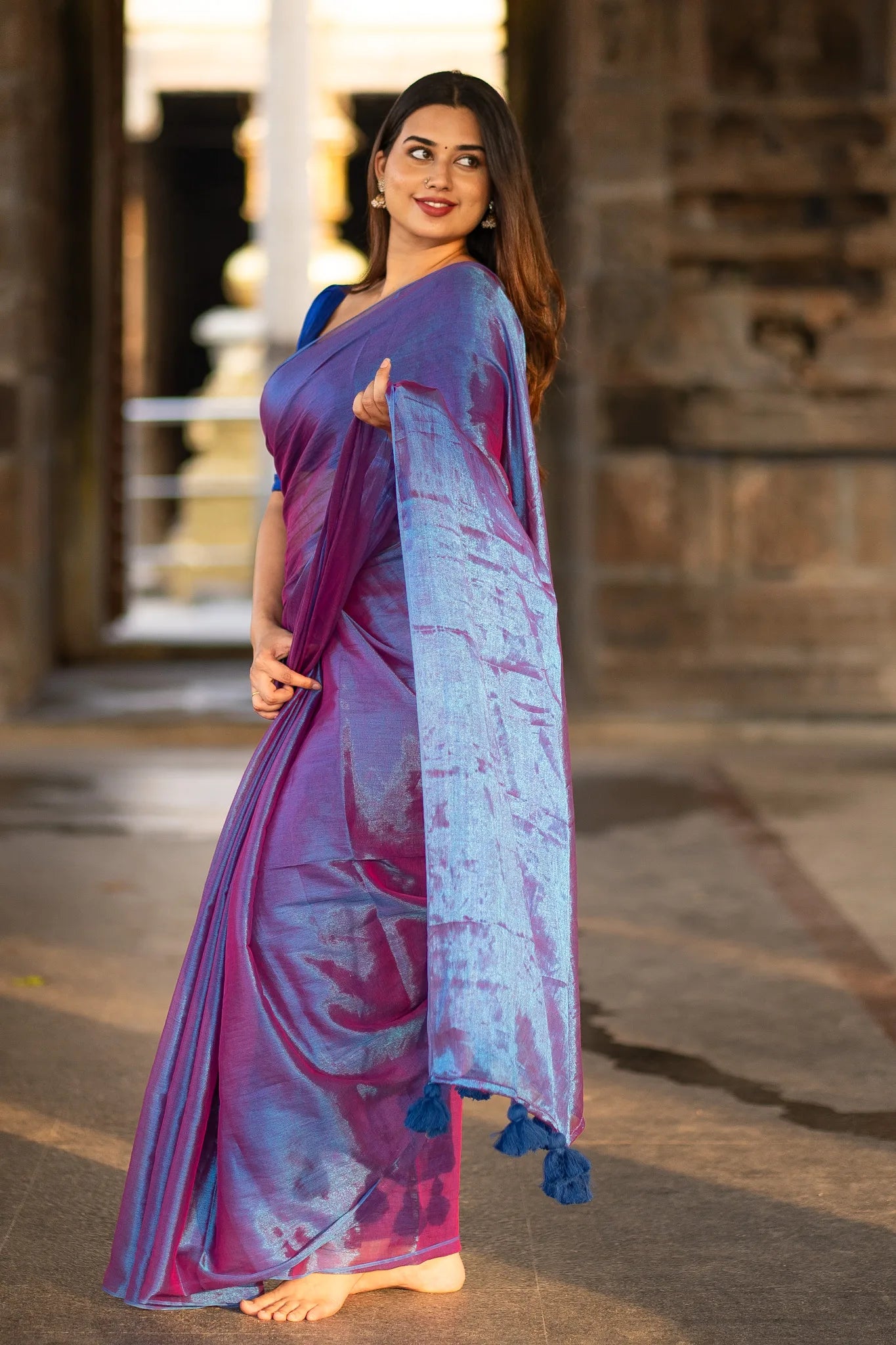 Wishi Cotton Tissue Saree