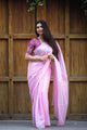 Aurora Blush Organza Saree