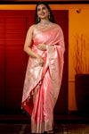 Spring Blossom Mashru Banarasi Silk Saree