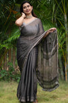 Dark Aura Silk Tissue Saree