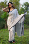 Morning daisy Black and White Saree